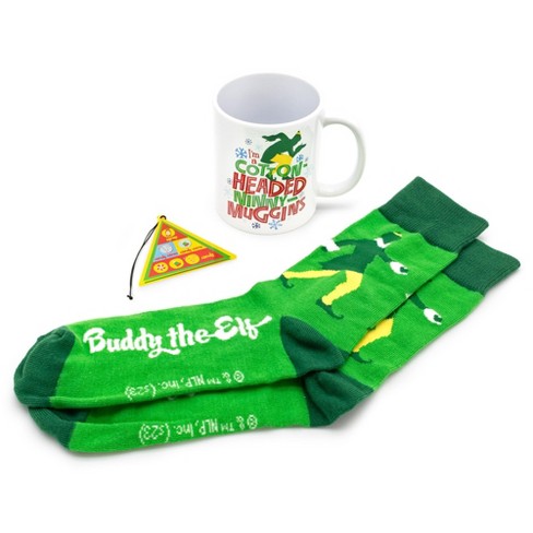 Elf the Movie Buddy The Elf 3 Piece Gift Set Mug, Crew Socks