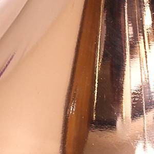 Elegant Rose Gold Torchiere Floor Lamp with Marbleized White Glass