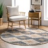 Nuloom Hand Braided Marla Denim And Jute Diamonds Indoor Area Rug - 2 of 4