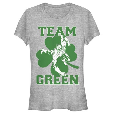 Junior's Green Lantern St. Patrick's Day Team Green T-Shirt
