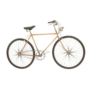 24" x 39" Metal Bike Wall Decor with Seat and Handles Black - Olivia & May: Iron Art, Vertical Display - 1 of 4