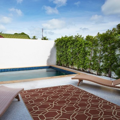 Luxury carpet Contemporary, Transitional, Geometric, 2' x 3' Rectangl