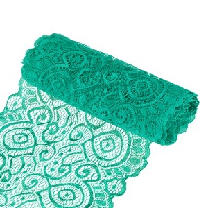 Unique Bargains Elastic Lace Fabric Ribbon Stretchy Trim Pattern for Bridal Wedding 1 Pc - 1 of 4