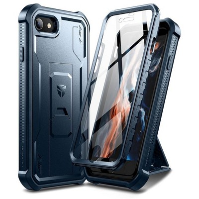 Dexnor for iPhone SE Case 2022/2020, iPhone 8 Case, iPhone 7 Case [Built in Screen Protector and Kickstand] Military Grade Protection Case