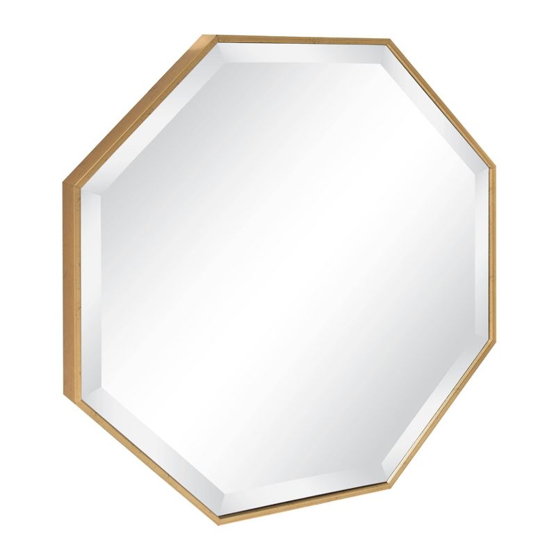 25&#34; x 25&#34; Rhodes Framed Octagon Wall Mirror Gold - Kate and Laurel, 3 of 8