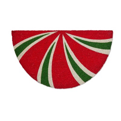 tag Peppermint Shaped Pvc Coir Mat