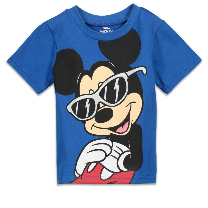 Disney Mickey Mouse T-Shirt and Shorts Outfit Set Toddler to Little Kid, 2 of 6