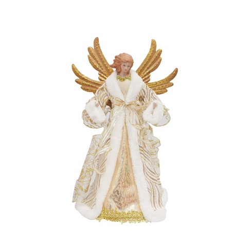 Season's Designs Christmas 18In Tree Topper Angel In Gold With Meta - image 1 of 1