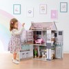 Olivia's Little World 3-Story Farmhouse Wooden Doll House for 12" Dolls - 2 of 4