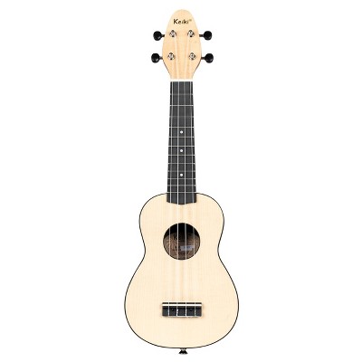 Ortega Guitars Keiki K2 Series Soprano Ukulele Pack - Includes: Tuner, Picks, Strap & Tote Bag