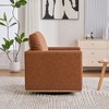 Zeus & Ruta 30.7" 360° Swivel Accent Chair with Upholstered PU Leather for Living Room, Bedroom, or Nursery - 3 of 4