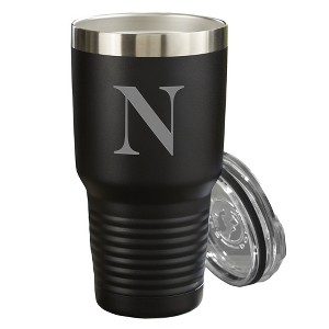 Personalization Mall Vacuum Insulated Stainless Steel Tumbler, Black, 30 oz. - 1 of 1