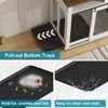 Dog Crate Furniture, for 2 Dogs, Heavy Duty Dog Kennel, for Large Breed with Removable Divider, Tray, Wooden Dog Crate - 4 of 4