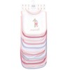 Hudson Baby Infant Girl Cotton Bibs 12pk, Milestone Floral, One Size - 2 of 2