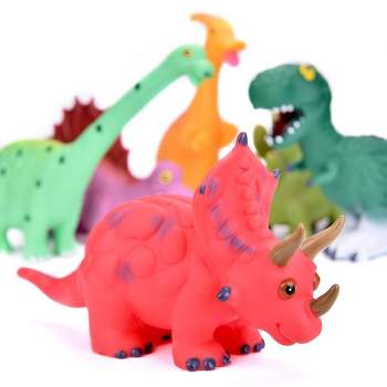 Fun Little Toys Baby Dino Bath Toys, 6 pcs