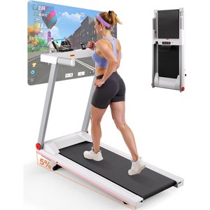DeerRun Walking Treadmills 16.53 X 44.09 Inch Running Area 3HP Folding Treadmills Folding Smart Walk Treadmills - 1 of 4