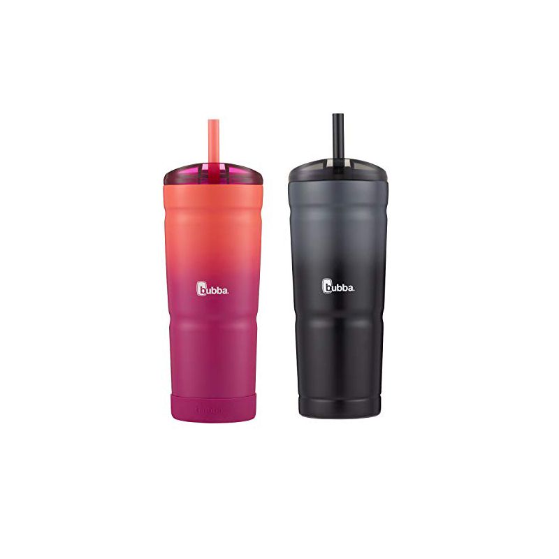 Bubba 24 oz. Envy Insulated Stainless Steel Tumbler 2-Pack- Pink Sorbet/Licorice, 1 of 2