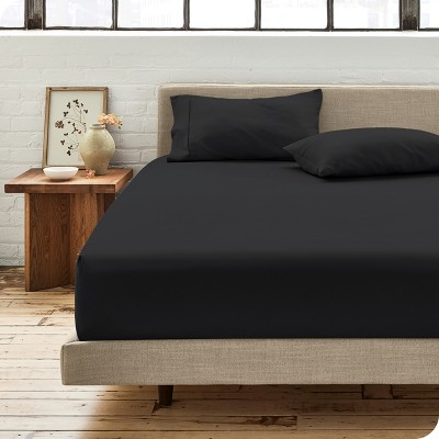 260 Thread Count Organic Cotton Percale Fitted Sheet by Bare Home