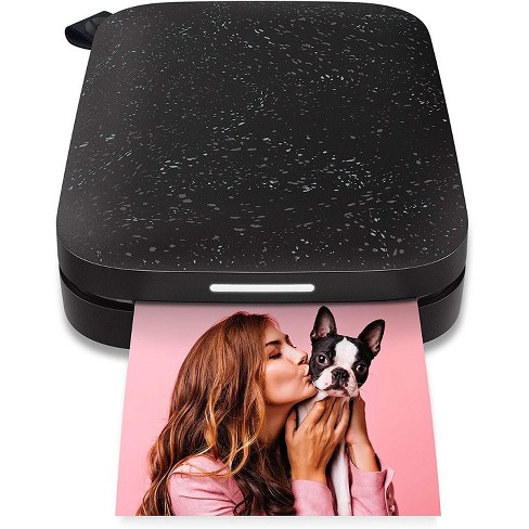 Hp Sprocket Portable 2x3" Instant Photo Printer (black Noir) Print On Zink Sticky-backed From Your Ios & Android Device. : Target