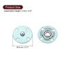Unique Bargains Alloy Invisible Durable High Hardness Buckle Fasteners Press Studs Buttons 5 Pcs - 2 of 4