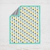 Bacati - Elephants Mint/Yellow/Gray 6 pc Crib Bedding Set with Long Rail Guard Cover - 4 of 4