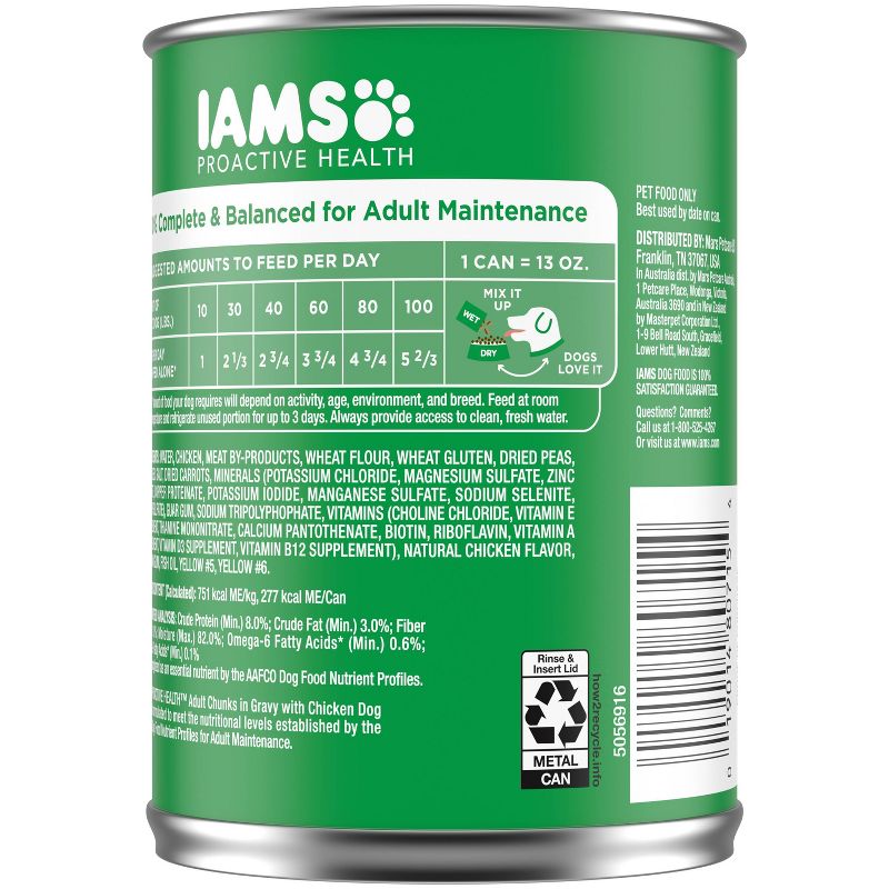 IAMS ProActive Health Adult Wet Dog Food with Chicken Flavor - 13oz, 2 of 10