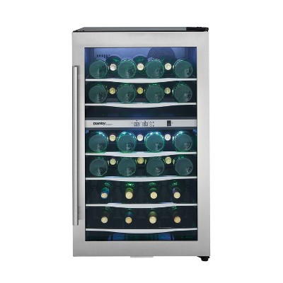 Danby DWC040A3BSSDD 38 Bottle Free-Standing Wine Cooler in Stainless Steel