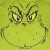 Dr. Suess The Grinch Embroidered Smiling Face w/ 3D Hair Tuft Fuzzy Soft Mini Backpack Purse with Adjustable Straps Green - 3 of 4