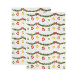 KAF Home Holiday Digitally Printed  Set Of 2 Kitchen Towels - 20" x 30" - 1 of 4