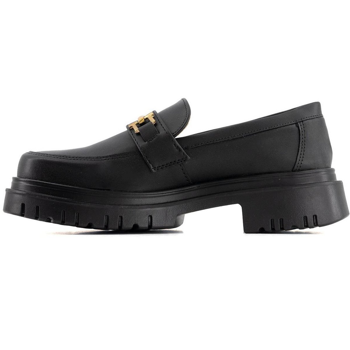 Женские туфли Andrea Women's Penny Loafers with Golden Ornament 58645 Black 9 — фото 3