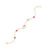 Sanrio Hello Kitty Womens Yellow Gold Plated Letter Bracelet - Cubic Zirconia Initial Bracelet - Officially Licensed - 3 of 4