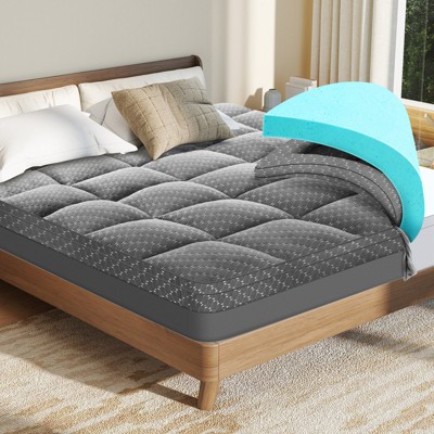 kayamas 3" Double-layer Mattress Topper include 2"  Gel Memory Foam and 1" Pillow Top Mattress Pad Cover with Elastic deep pocket