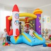 KRISRATE Inflatable Bounce House for Kids with Slide & Blower - Astronaut Rocket Theme Bouncy Castle with Jumping Area, Ball Toss Game, Indoor Outdoor - 2 of 4
