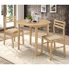 Simple Relax 3-Piece Dining Set with Drop Leaf - 2 of 4