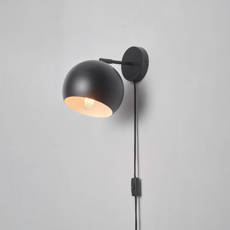 Molly 1-Light Matte Black Wall Sconce - Globe Electric, 6 of 10