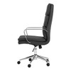 NicBex Adjustable Height High-Back Office Chairs with Universal Wheels for Work Study - 3 of 4