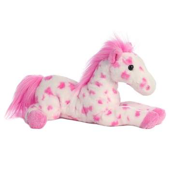 Aurora Flopsie 12" Dolly Pinto Horse Pink Stuffed Animal