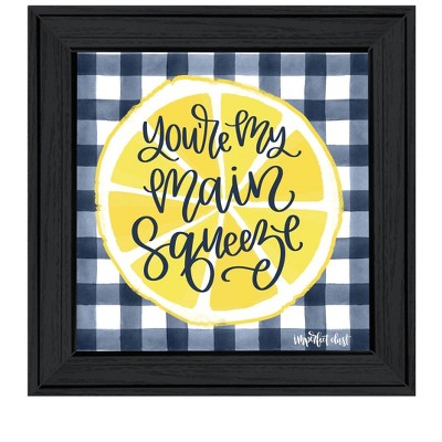 HomeRoots Main Squeeze Black Framed Print Wall Art