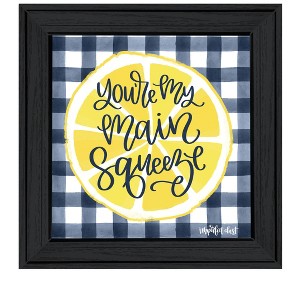 HomeRoots Main Squeeze Black Framed Print Wall Art - 1 of 3