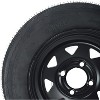 4.80x8 Trailer Tire & Wheel Assembly, Set of 2 - Load Range C 6PR, 4 Lug 4" Bolt Pattern, Black Steel Rim for Utility & Boat Trailers - 3 of 4
