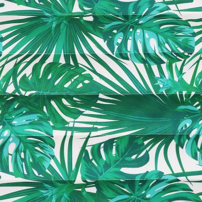 green palm leaves