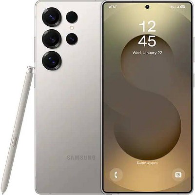 AT&T Samsung Galaxy S25 Ultra Smartphone - Titanium Gray 512GB : Target