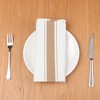 Unique Bargains Weddings Parties Polyester Colorful Striped Napkins 20 x 20 Inches 6 Pcs - 4 of 4