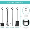 attop 34.25in Firewood Log Rack & Tool Set - 3 of 4