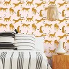 Roommates Cheetah Peel And Stick Wallpaper Pink/orange : Target