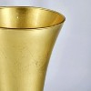 Slickblue Wide Flared Glass Vase, Hand Gilded Curved Design, Handmade Centerpiece for Home Décor, Color & Size Options - 2 of 4