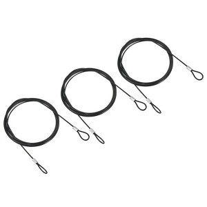 Unique Bargains Stainless Steel Stage Lighting Luggage Lock Double Loop Safety Lock Cables - 1 of 4