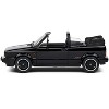 1992 Volkswagen Golf 1 Cabriolet Sportline Black 1/43 Diecast Model Car by Solido - 2 of 4