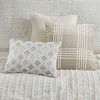 Gracie Mills Cora Oversized Cotton Clipped Jacquard Comforter Set with Euro Shams Throw Pillows - 4 of 4