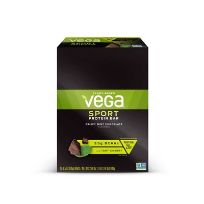 Vega Sport Protein Bars - Crispy Mint Chocolate - 12pk